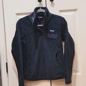 Patagonia Snap-T Fleece Women's Pullover Dark Gray Size S